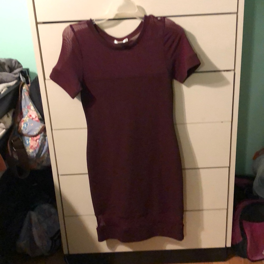 Red mini dress